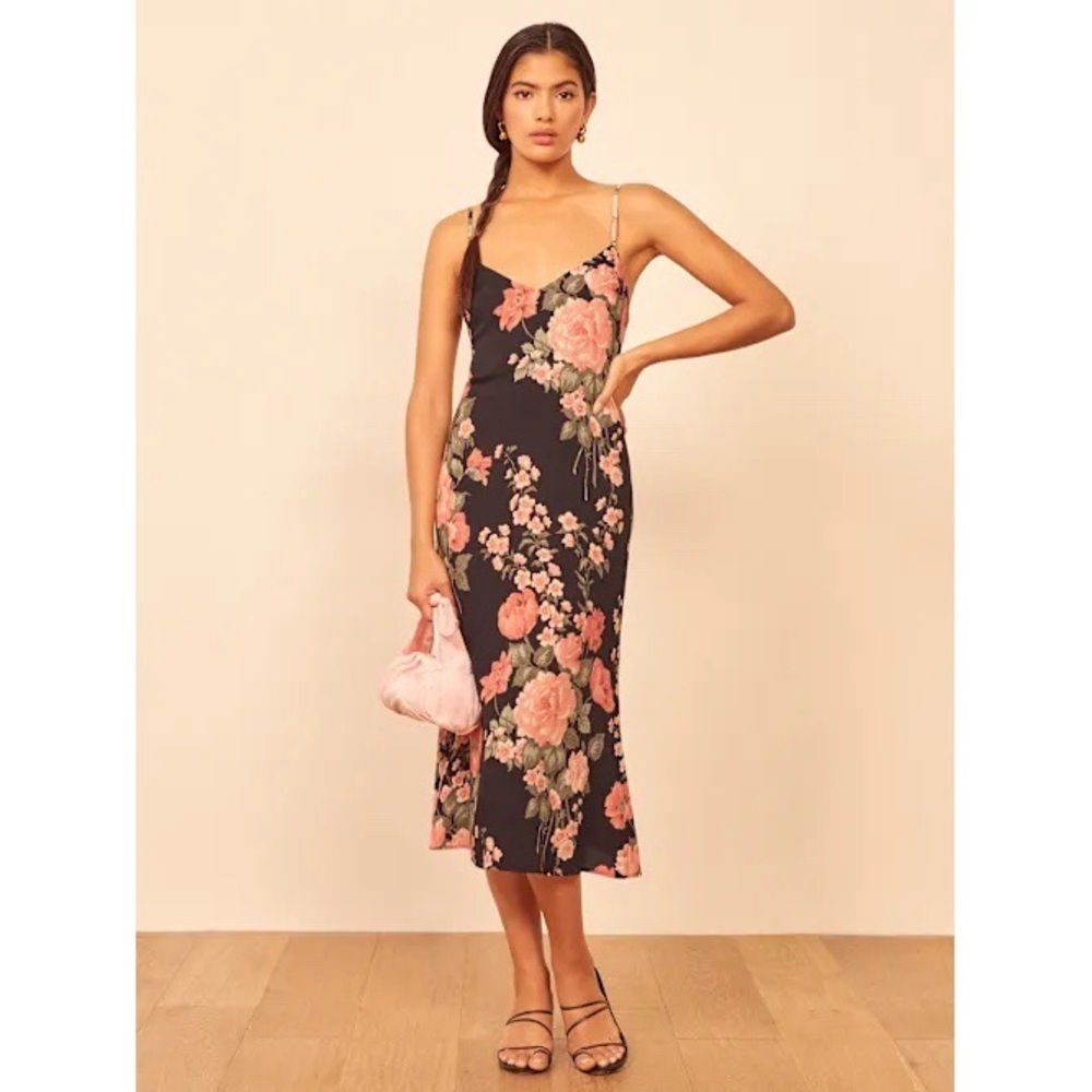 Reformation Nella Midi Dress Sz 2
